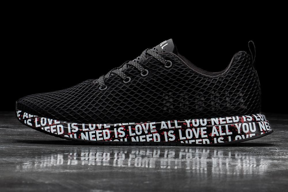 NOBULL All You Need Is Love Mesh Koşu Ayakkabısı Bayan - Siyah - Turkiye (FCL-136709)